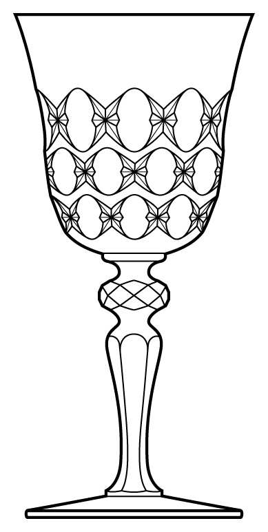 Chef D'Oeuvre Water Goblet by Baccarat-1