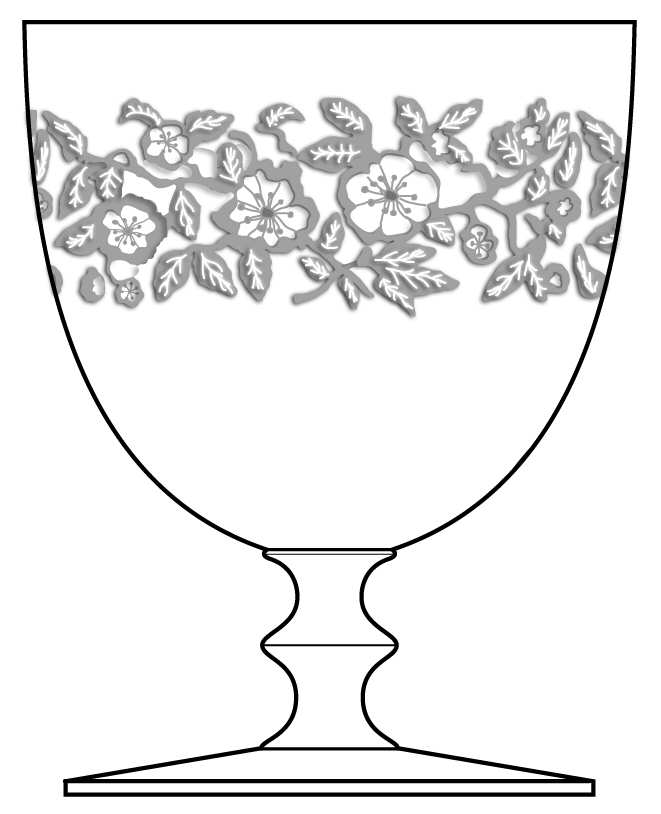 Chinese Rose Water Goblet by Baccarat-1