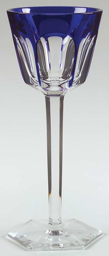 Harcourt-Versailles (Cut) Cobalt Blue Rhine Wine by Baccarat-1