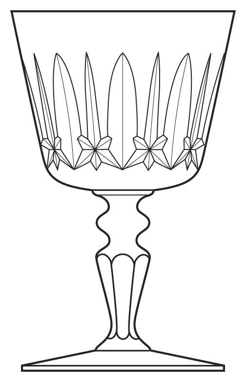 Ile Rousse Water Goblet by Baccarat-1