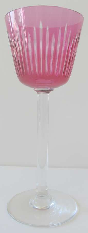 Orleans (Cut) Rose Rhine Wine by Baccarat-1