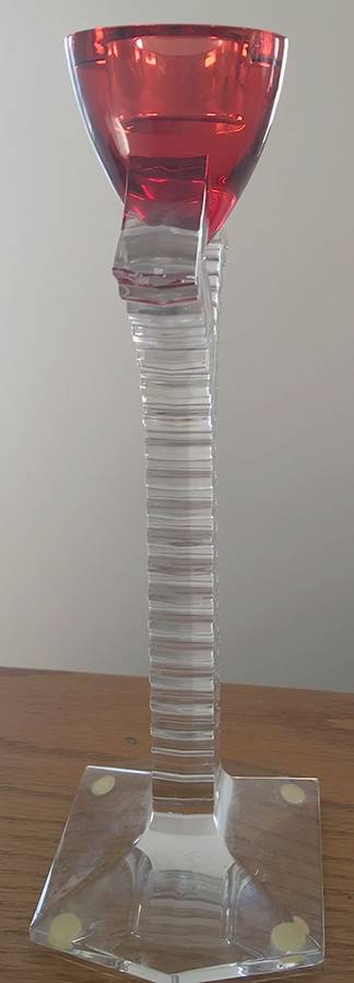 Oxygene 10" Single Light Candlestick by Baccarat-1