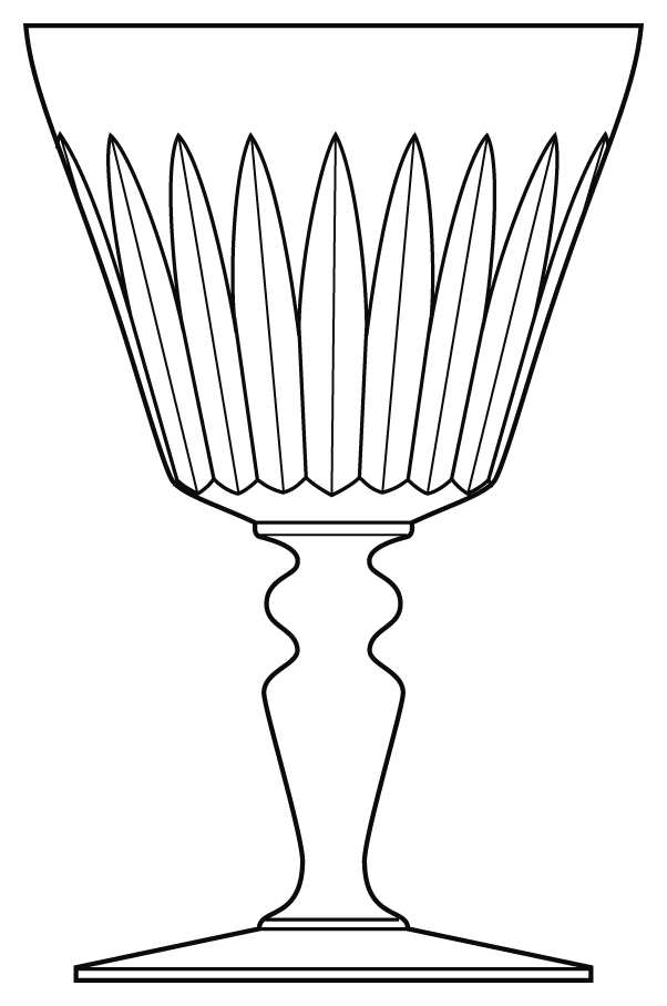 Rochechouart Water Goblet by Baccarat-1