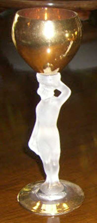 Bacchante Gold Cordial Glass by Bayel-1
