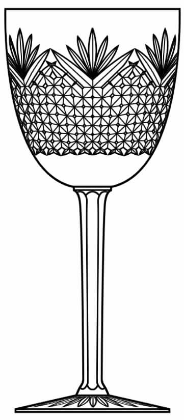 Strawberry Diamond Water Goblet by Bayel-1
