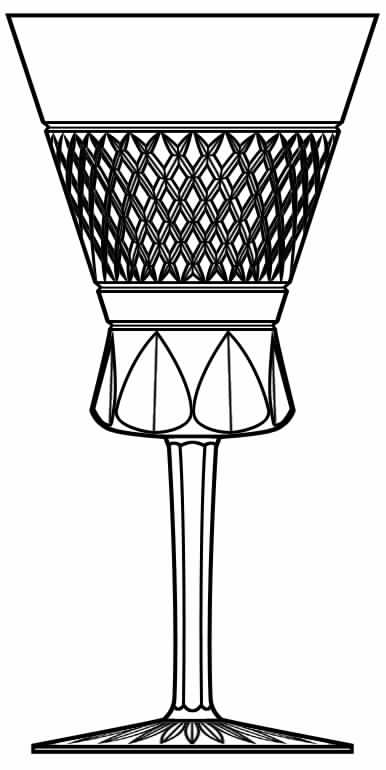 Trianon Water Goblet by Bayel-1