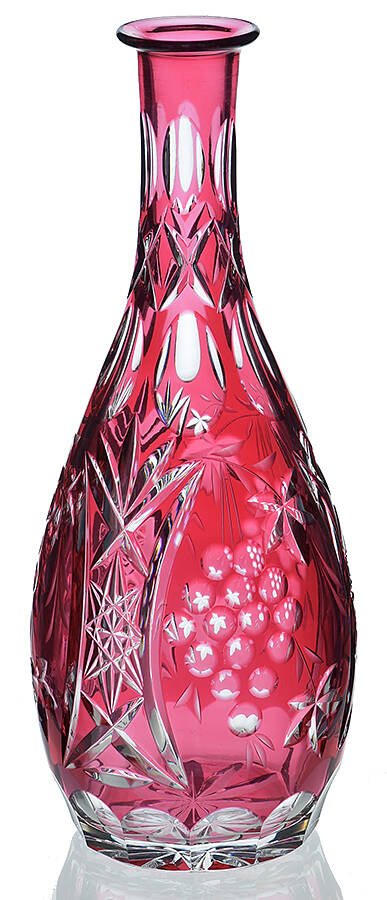 Vineyard Grape Cranberry Decanter No Stopper by Bayel-1