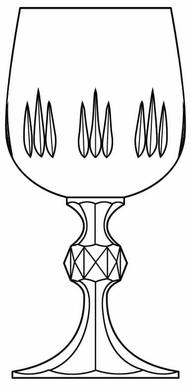 Edinburg Water Goblet by Bohemia Crystal-1
