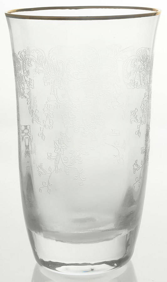 Etoile Gold Trim Flat Iced Tea by Bohemia Crystal-1