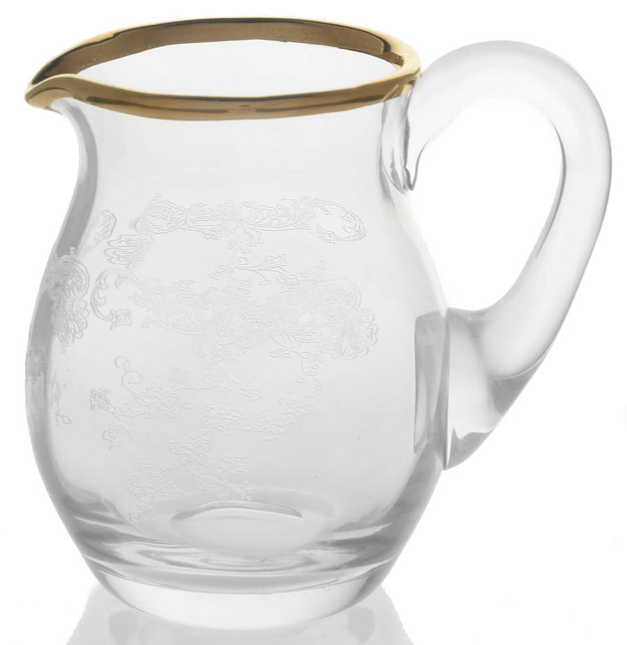 Etoile Gold Trim Creamer by Bohemia Crystal-1