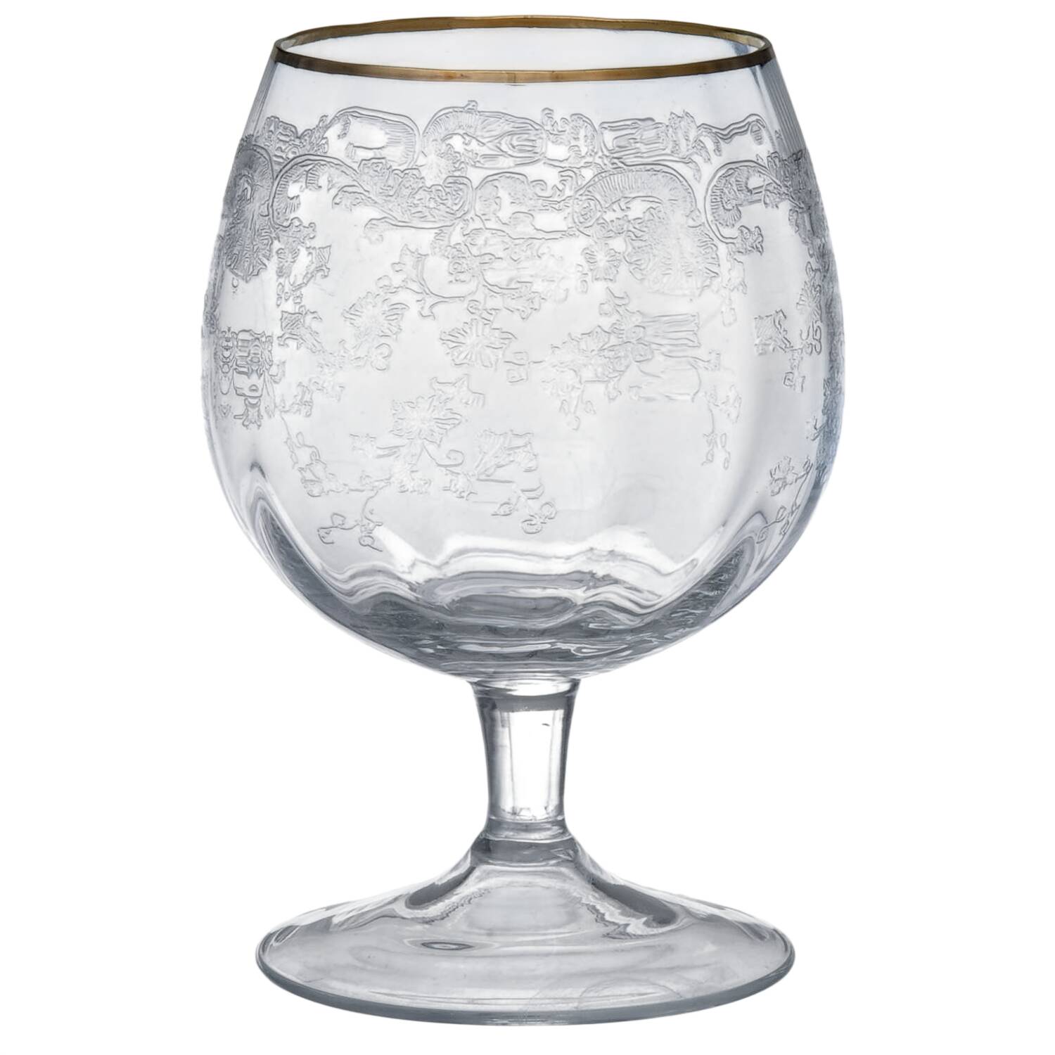 Etoile Gold Trim Brandy Glass by Bohemia Crystal-1