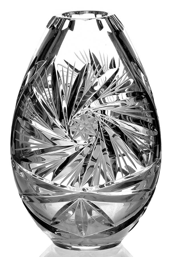 Pinwheel 8" Flower Vase by Bohemia Crystal-1