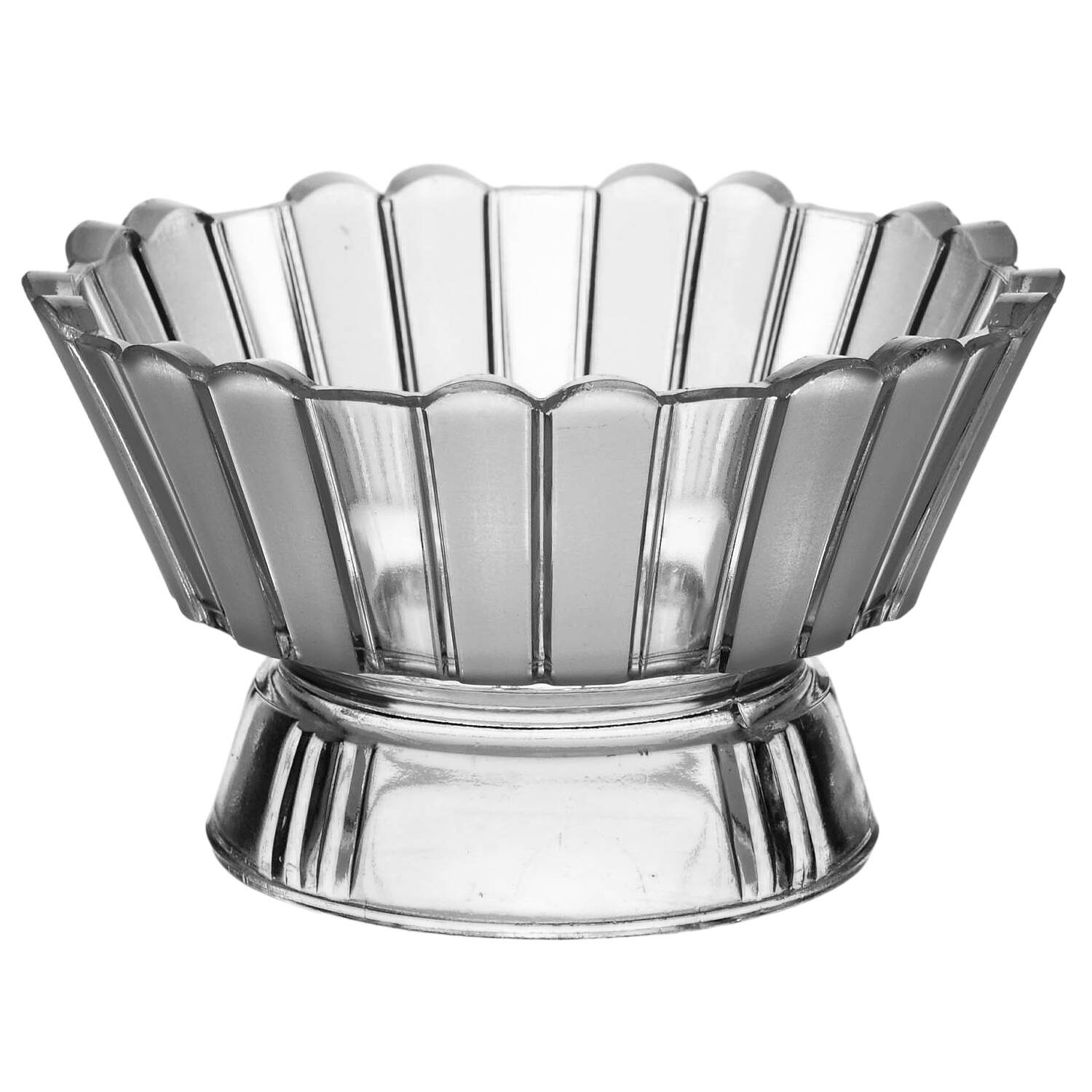 Frosted Ribbon Small Fruit Dessert Bowl by Bakewell, Pears, Black-1