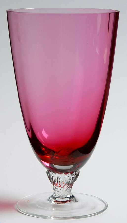 Lisa Cranberry (Optic, Straight Bowl) Iced Tea by George Borgfeldt-1