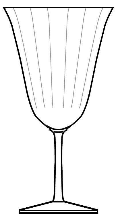 355 (Optic) Water Goblet by Bryce-1