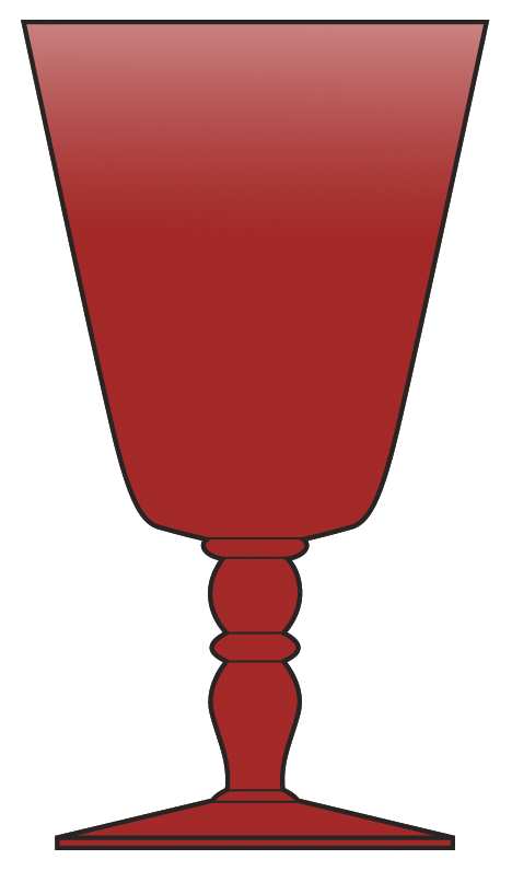 638 Ruby Water Goblet by Bryce-1