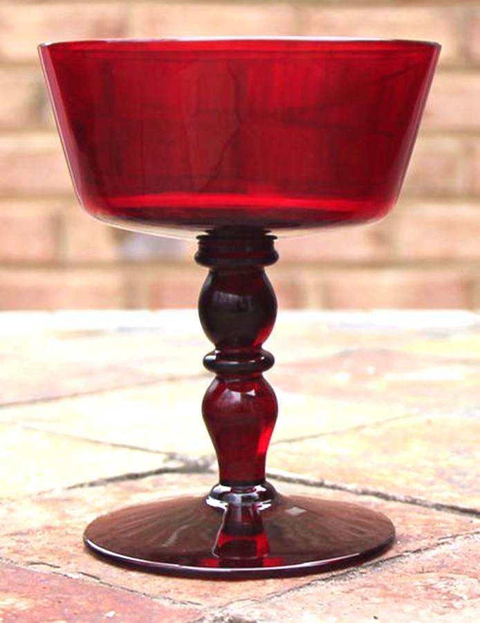 638 Ruby Champagne/Tall Sherbet by Bryce-1