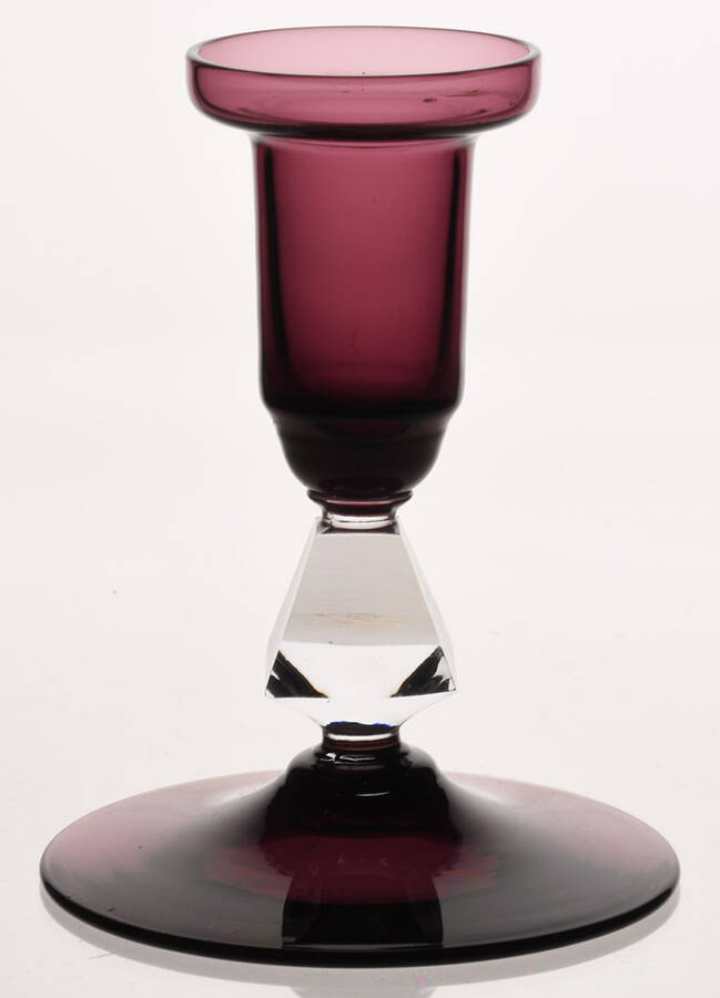 Aquarius Amethyst Single Light Candlestick by Bryce-1