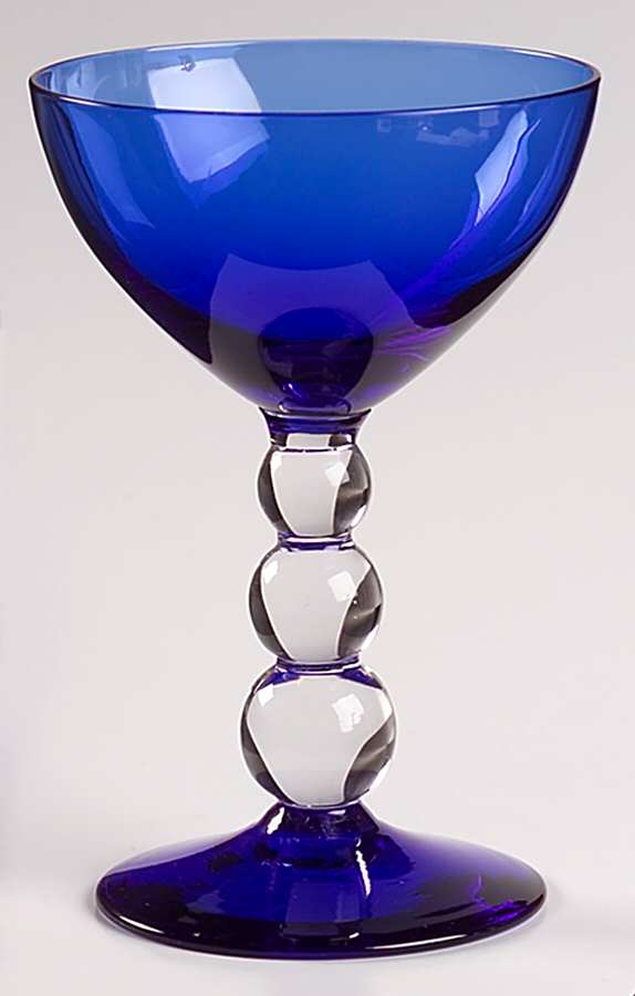 Aristocrat Cobalt Blue Champagne/Tall Sherbet by Bryce-1