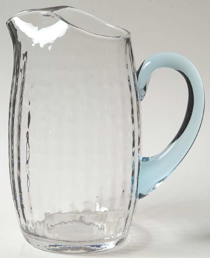 Contour Cerulean (Blue Stem, Block Optic) 32 Oz Pitcher by Bryce-1