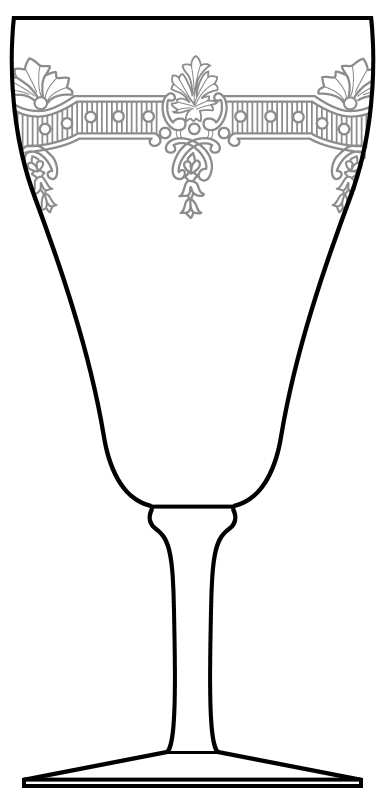 Etch 415 Water Goblet by Bryce-1