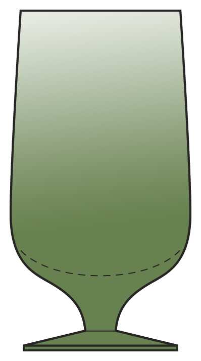 Futura Dusk (Smokey Green) Water Goblet by Bryce-1