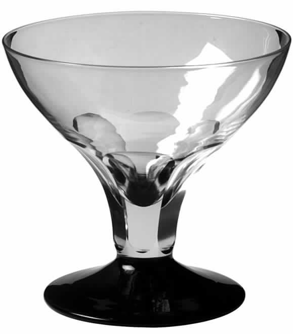 Mode (Clear, Black Base) Champagne/Tall Sherbet by Bryce-1