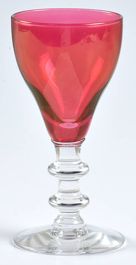 Springtime Cranberry (Stem 688) Wine Glass by Bryce-1