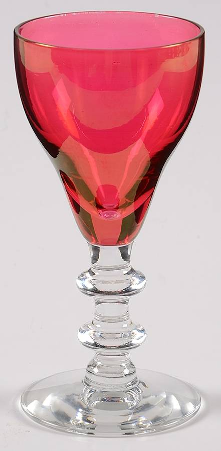 Springtime Cranberry (Stem 688) Cordial Glass by Bryce-1
