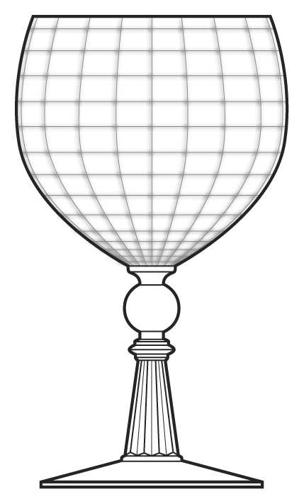 St Moritz (Block Optic) Water Goblet by Bryce-1