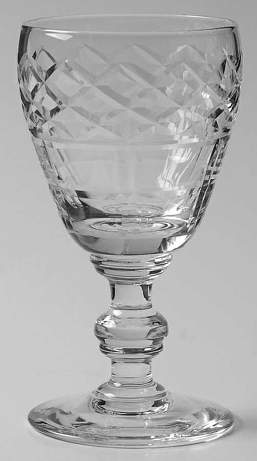 White House (Cut) Wine Glass by Bryce-1