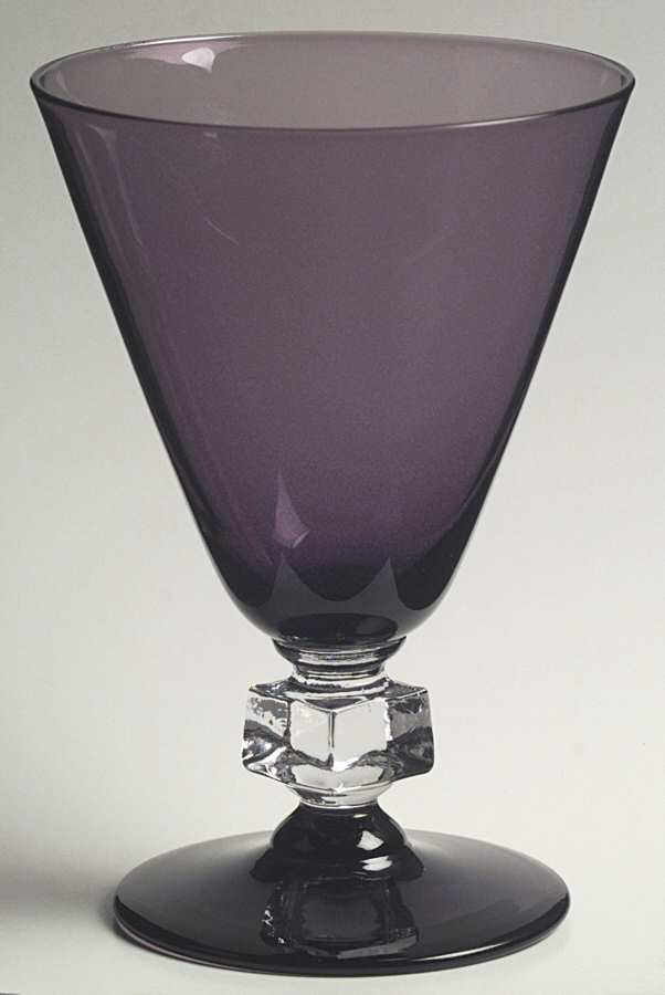 Wilmington Purple (Stem 945) Water Goblet by Bryce-1