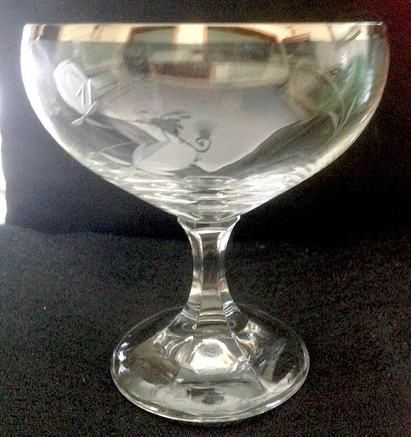 Rose Champagne/Tall Sherbet by Bavarian Crystal-1