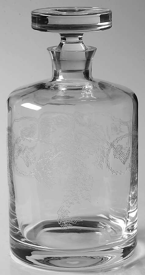 Thistle Whiskey Decanter & Stopper by Bohemia Crystal-1