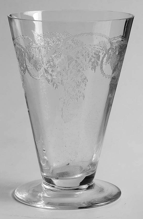 Thistle 8 Oz Footed Tumbler by Bohemia Crystalex-1