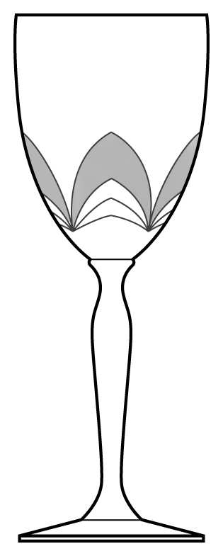 Winchester Water Goblet by Bohemia Crystal-1
