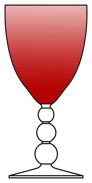 Aristocrat Ruby Water Goblet by Bryce-1