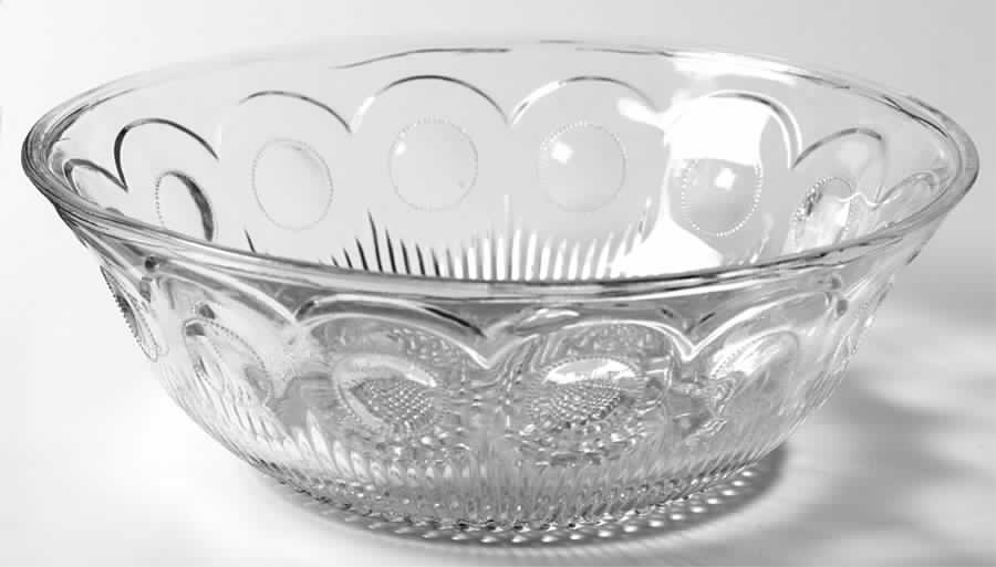 St Genevieve Clear (No Trim) 8" Round Bowl by Bartlett Collins-1
