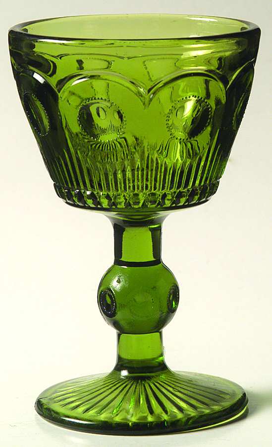 St Genevieve Green Wine Glass by Bartlett Collins-1