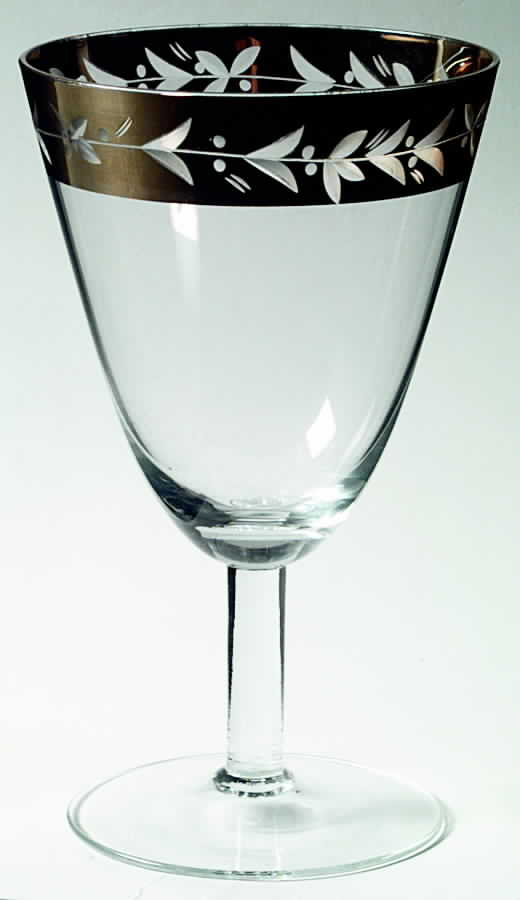 BOC12 Gold (No Trim on Foot) Water Goblet by Bohemia Crystal-1