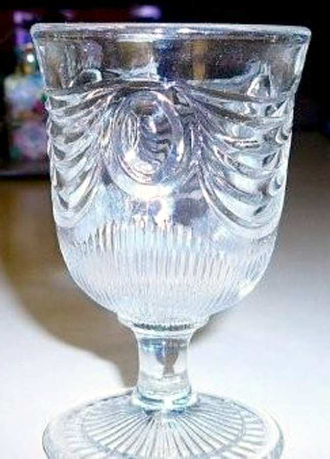 Lincoln Drape Water Goblet by Boston & Sandwich-1