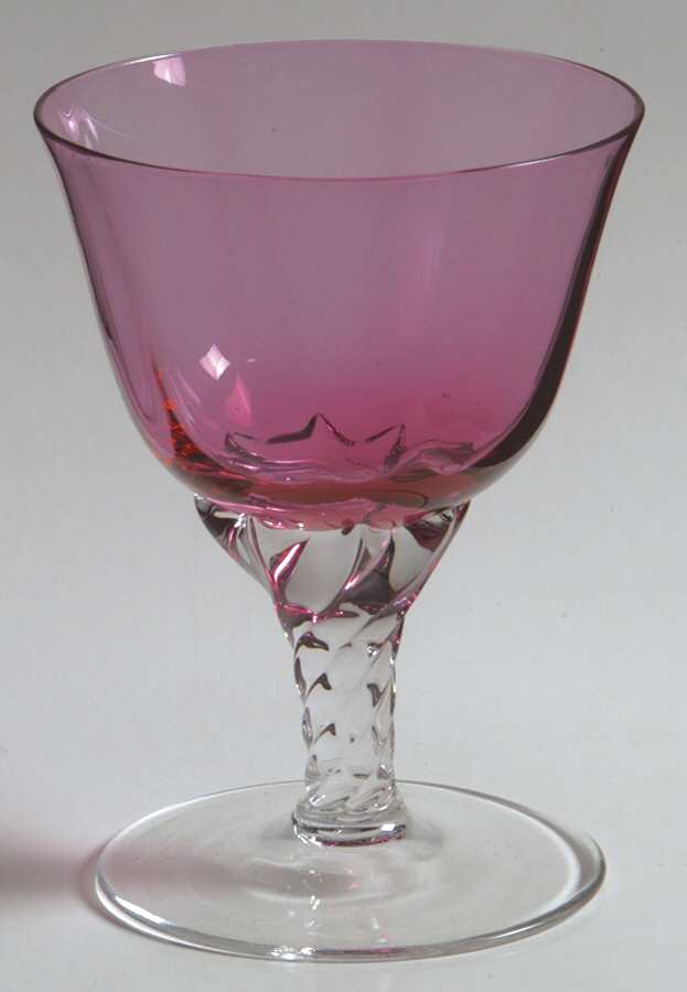 Liza Cranberry (Optic, Flared Bowl) Liquor Cocktail by George Borgfeldt-1