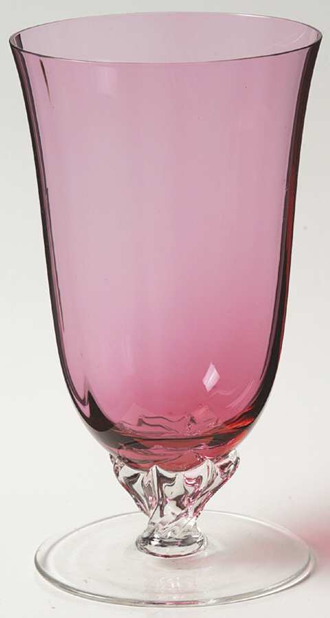 Liza Cranberry (Optic, Flared Bowl) Iced Tea by George Borgfeldt-1