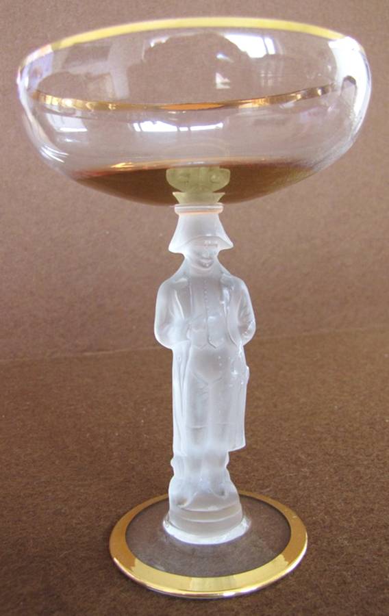 Napolean Gold (No Etch on Bowl) Champagne/Tall Sherbet by Bayel-1