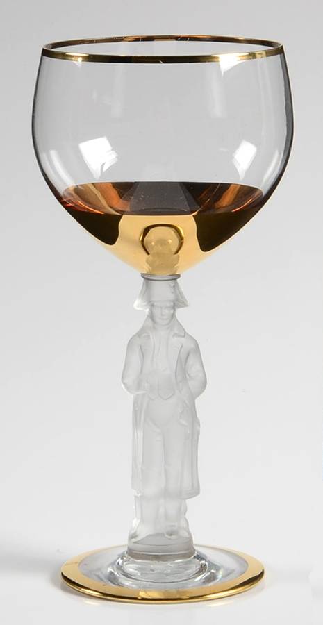 Napolean Gold (No Etch on Bowl) Water Goblet by Bayel-1