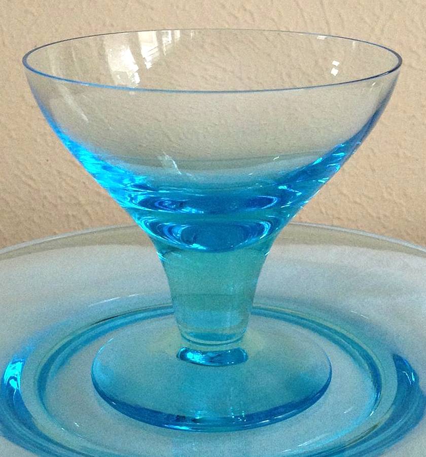 Mode Cerulean Blue Champagne/Tall Sherbet by Bryce-1