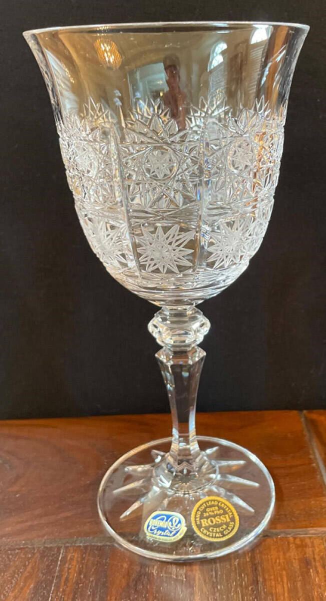 Laura Water Goblet by Bohemia Crystal-1
