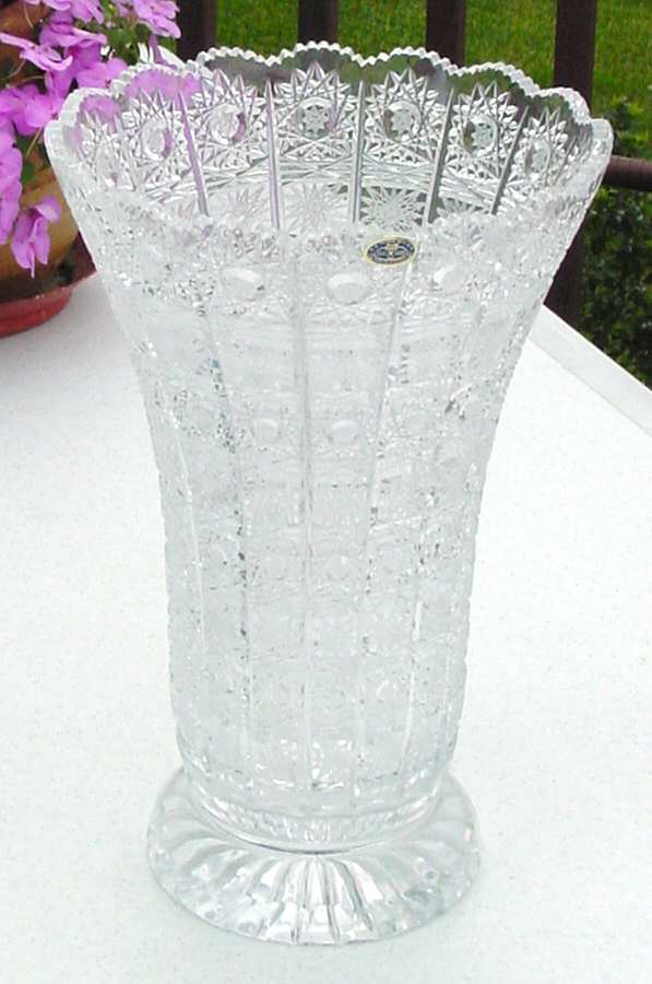 Laura 11" Flower Vase by Bohemia Crystal-1