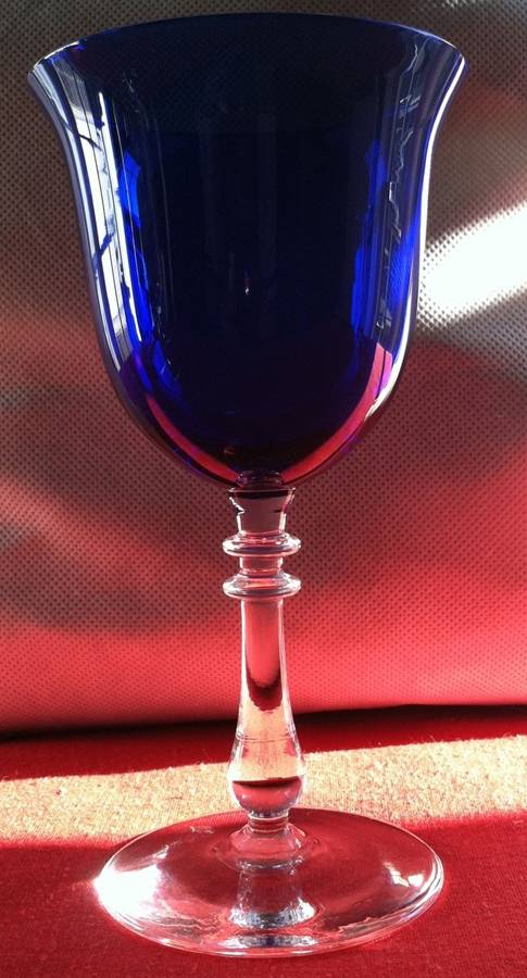 784 Cobalt Blue Water Goblet by Bryce-1