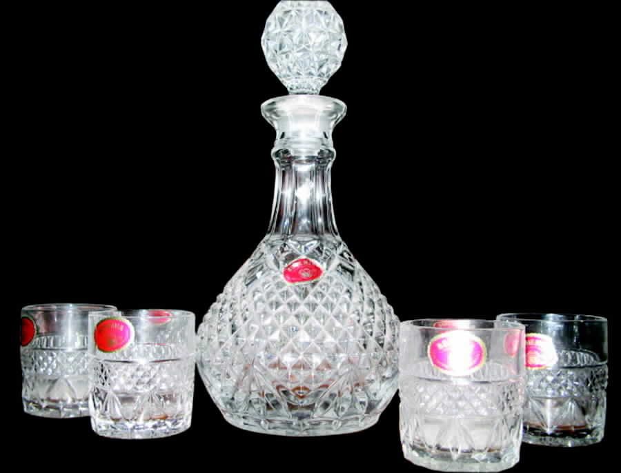 B8H7 Decanter & Stopper by Crystalite Bohemia-1